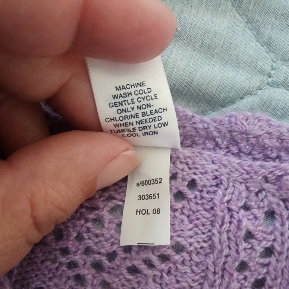 Gap 12-18 month lavender cardigan sweater